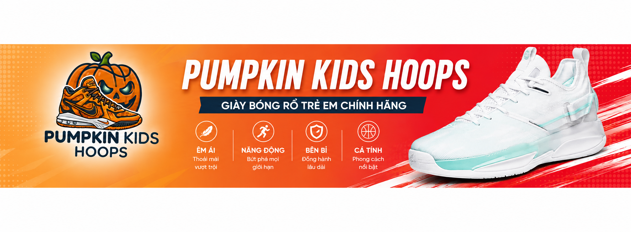 Pumpkin Kids Hoops Banner